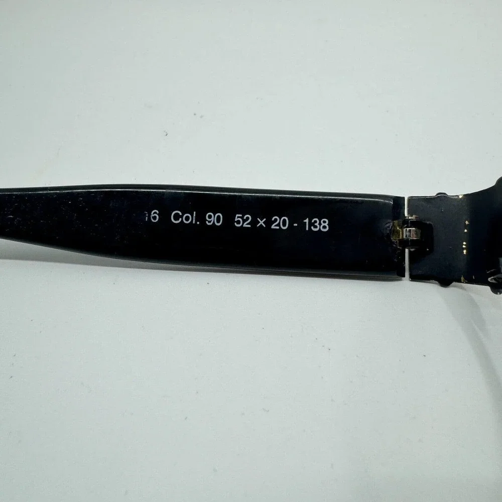 HALSTON Col.90 Eyeglasses Frame Full‎ Rim 52-20-138 Black Polished H9965